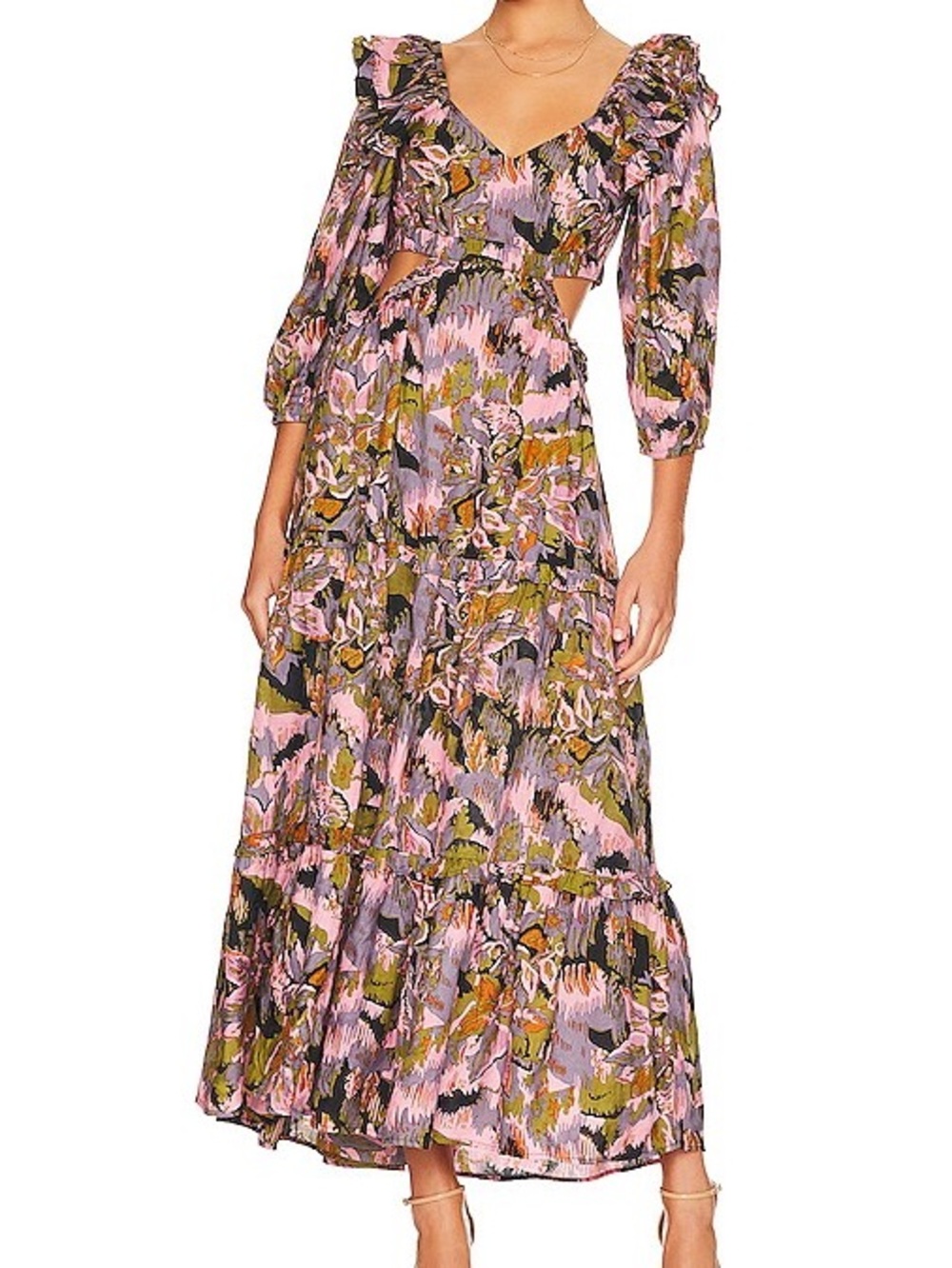 Cleobella Paris Cutout Dress Tapestry Print